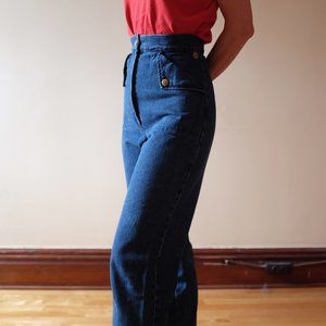 Ilana Kohn Blue High-Waisted Trousers